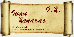 Ivan Mandraš vizit kartica